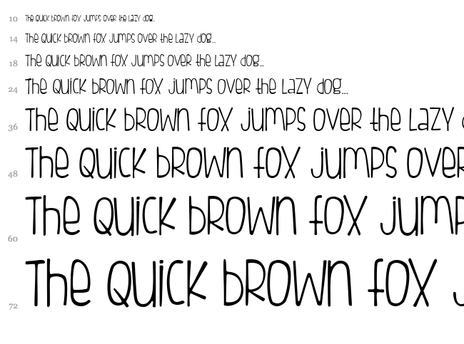 Fish Fingers font waterfall